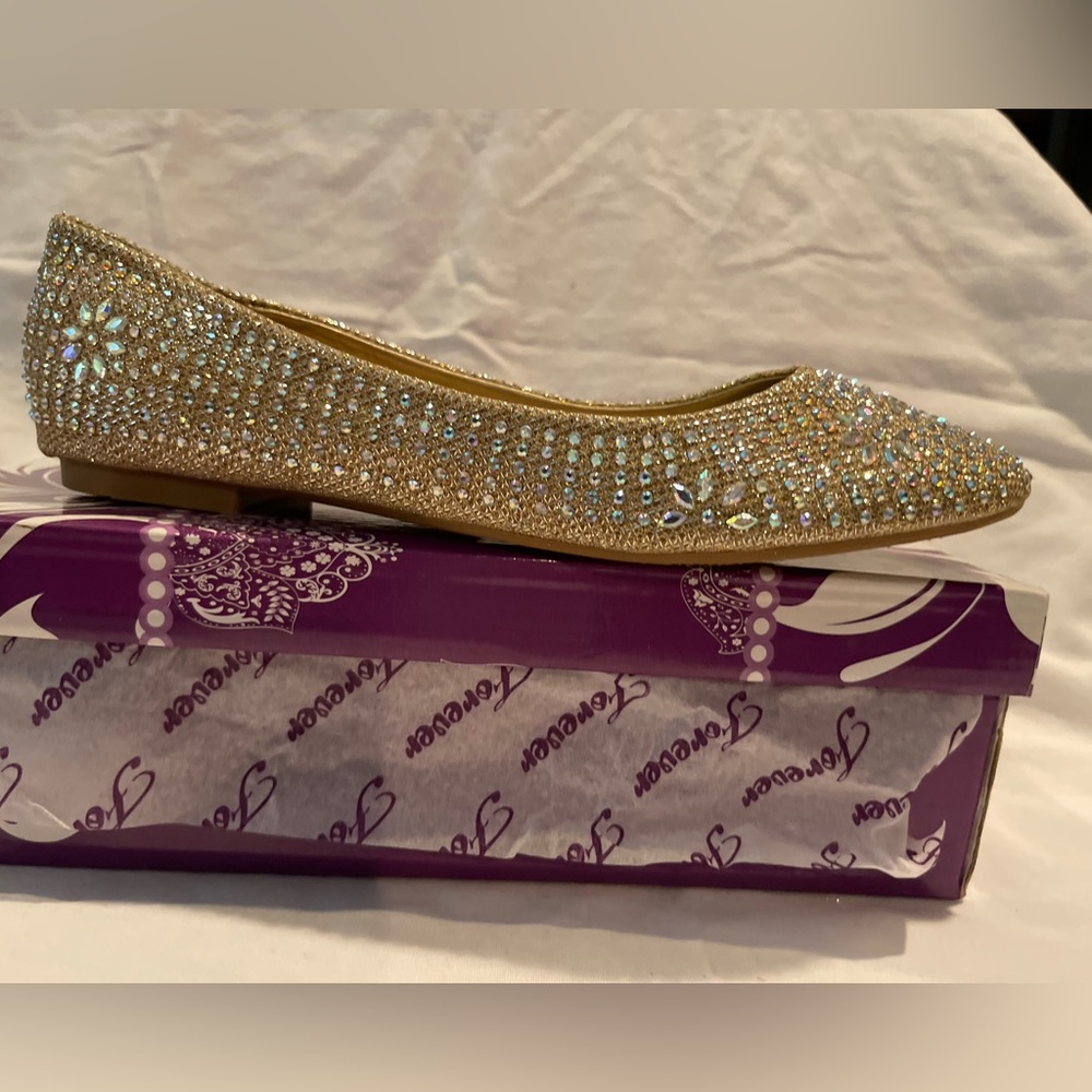 New Forever Champaign Langey23 Dress Slip On Woman’s Shoes Sz 9